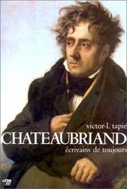 Cover of: Chateaubriand