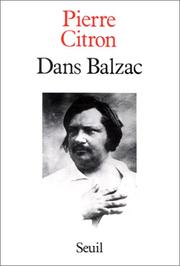 Cover of: Dans Balzac