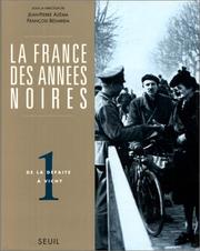 Cover of: La France DES Annees Noires (L'Univers historique)