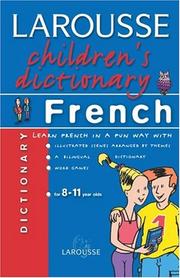 Cover of: Larousse children's dictionary.
