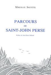 Cover of: Parcours de Saint-John Perse