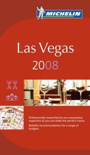 Cover of: Michelin Guide Las Vegas (Michelin Guides)
