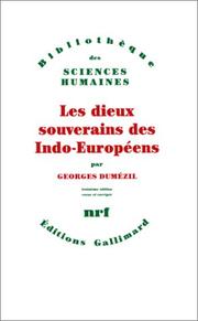 Cover of: Les dieux souverains des indo-européens