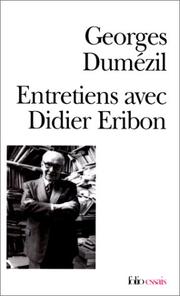 Cover of: Entretiens avec Didier Eribon