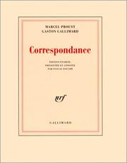 Cover of: Correspondance, 1912-1922 by Marcel Proust