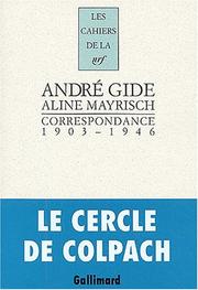 Cover of: Correspondance, 1903-1946 by André Gide
