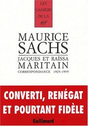 Cover of: Correspondance (1925-1939)