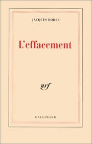 Cover of: L' effacement
