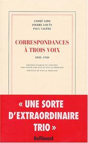 Cover of: Correspondances à trois voix: 1888-1920