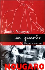 Cover of: Nougaro sur paroles: textes et dessins