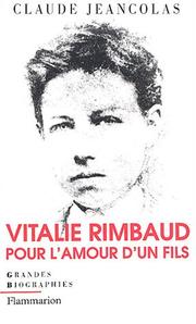 Cover of: Vitalie Rimbaud by Claude Jeancolas
