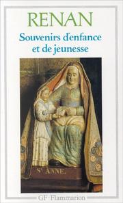 Cover of: Souvenirs D'Enfance Et De Jeunesse by Ernest Renan