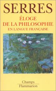 Cover of: Eloge de la philosophie en langue française