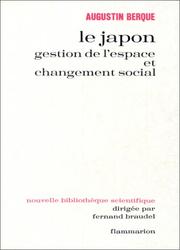 Cover of: Le Japon: gestion de l'espace et changement social