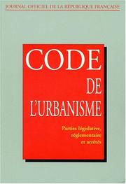Cover of: Code de l'urbanisme by France