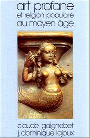 Cover of: Art profane et religion populaire au Moyen Age