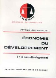Cover of: Economie du développement