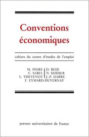 Cover of: Conventions économiques: 1985