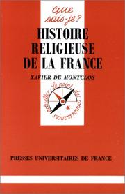 Cover of: Histoire religieuse de la France