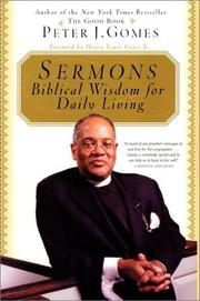 Cover of: Sermons: Biblical Wisdom For Daily Living