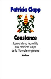 Cover of: Constance. Journal d'une jeune fille aux premiers temps de la Nouvelle-Angleterre