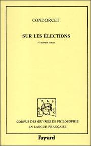 Cover of: Sur les élections et autres textes