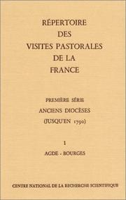 Cover of: Répertoire des visites pastorales de la France