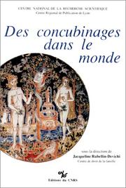 Cover of: Des concubinages dans le monde