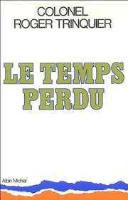Cover of: Le Temps perdu