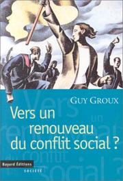 Cover of: Vers un renouveau du conflit social?