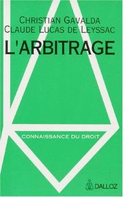 Cover of: L' arbitrage