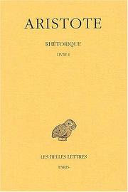 Cover of: Rhétorique by Aristotle