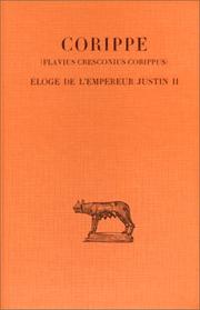 Cover of: Eloge de l'empereur Justin II
