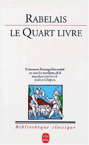 Cover of: Le quart livre by François Rabelais