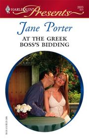 Cover of: At the Greek Boss's Bidding