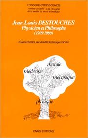 Cover of: Jean-Louis Destouches: physicien et philosophe, 1909-1980