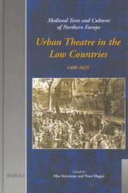 Urban theatre in the Low Countries, 1400-1625