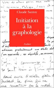 Cover of: Initiation à la graphologie