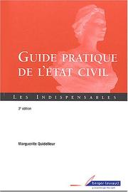 Guide pratique de l'état civil by Marguerite Quidelleur