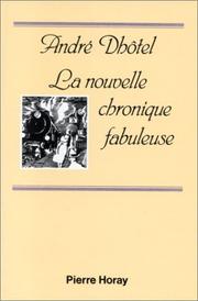 Cover of: La nouvelle chronique fabuleuse