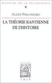 Cover of: La théorie kantienne de l'histoire
