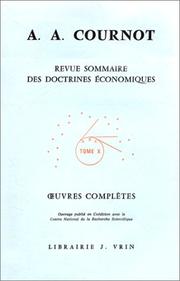 Cover of: Revue sommaire des doctrines économiques