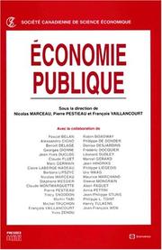 Economie publique by Pierre Pestieau, François Vaillancourt
