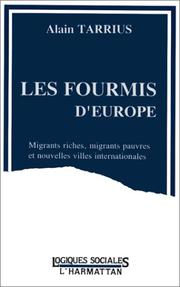 Les fourmis d'Europe by Alain Tarrius