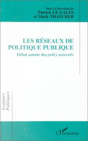 Cover of: Les réseaux de politique publique: débat autour des policy networks