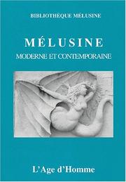 Cover of: Melusine moderne et contemporaine