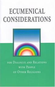 Cover of: Ecumenical Considerations: For Dialogue and Relations With People of Other Religions