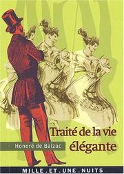 Traité de la vie élégante by Honoré de Balzac