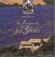 Cover of: Les promenades de Jean Giono by Pierre Magnan