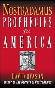 Cover of: Nostradamus: Prophecies for America